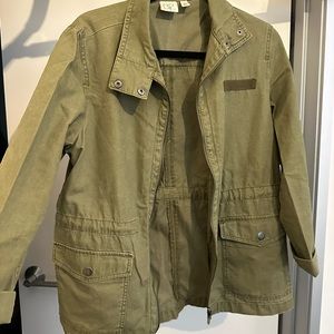 BP olive green fall coat